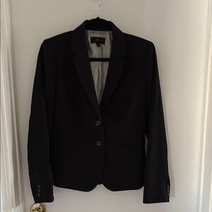 J Crew Black Blazer Tailored Fit Notched Lapels